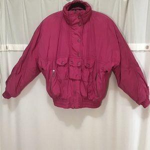 Vintage Head Pink Snow Ski Jacket, Size 8